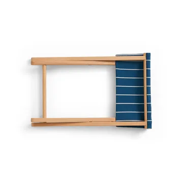 Stołek składany Outdoor Market - Blue-beige - HAY