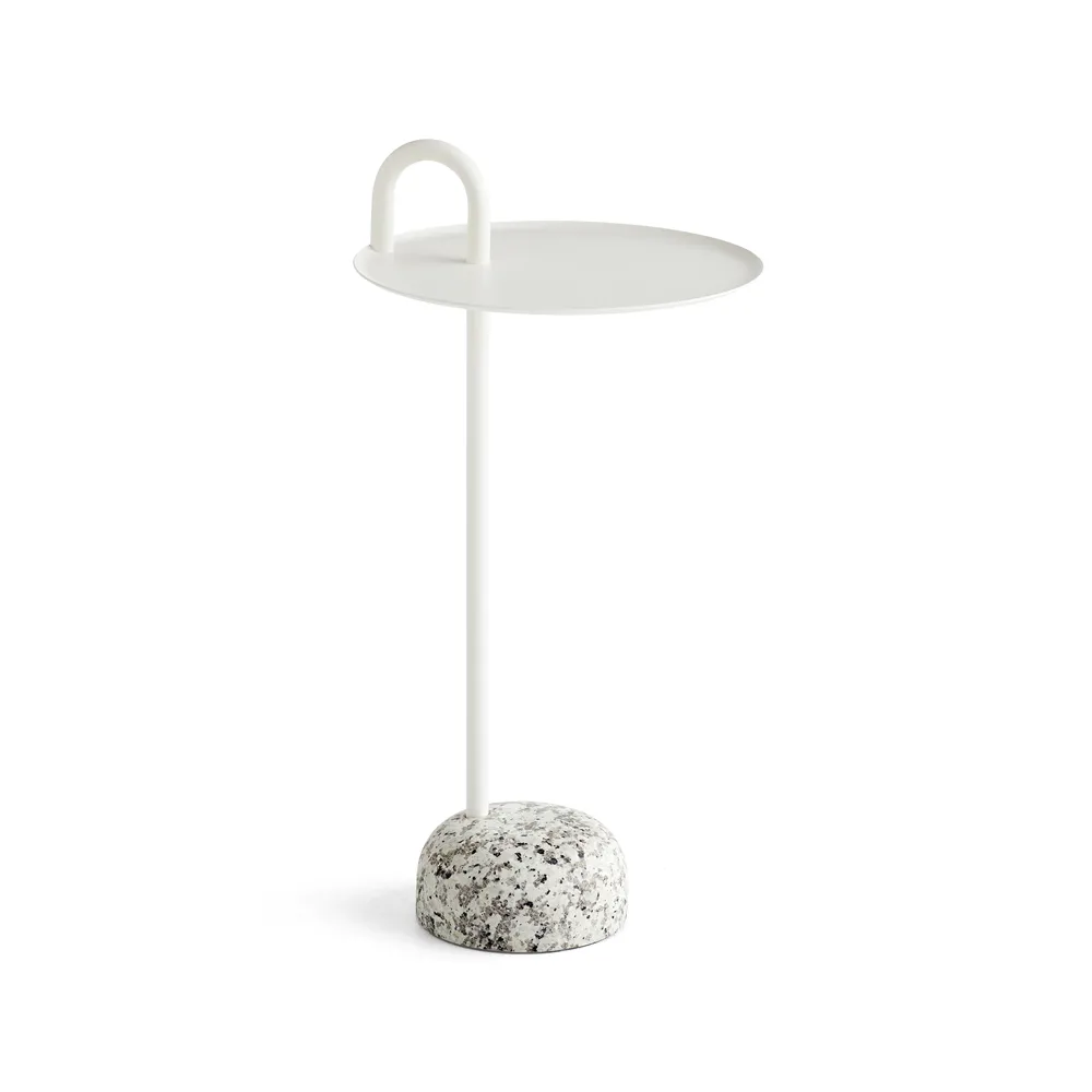 Stolik boczny Bowler, Cream white-granite HAY