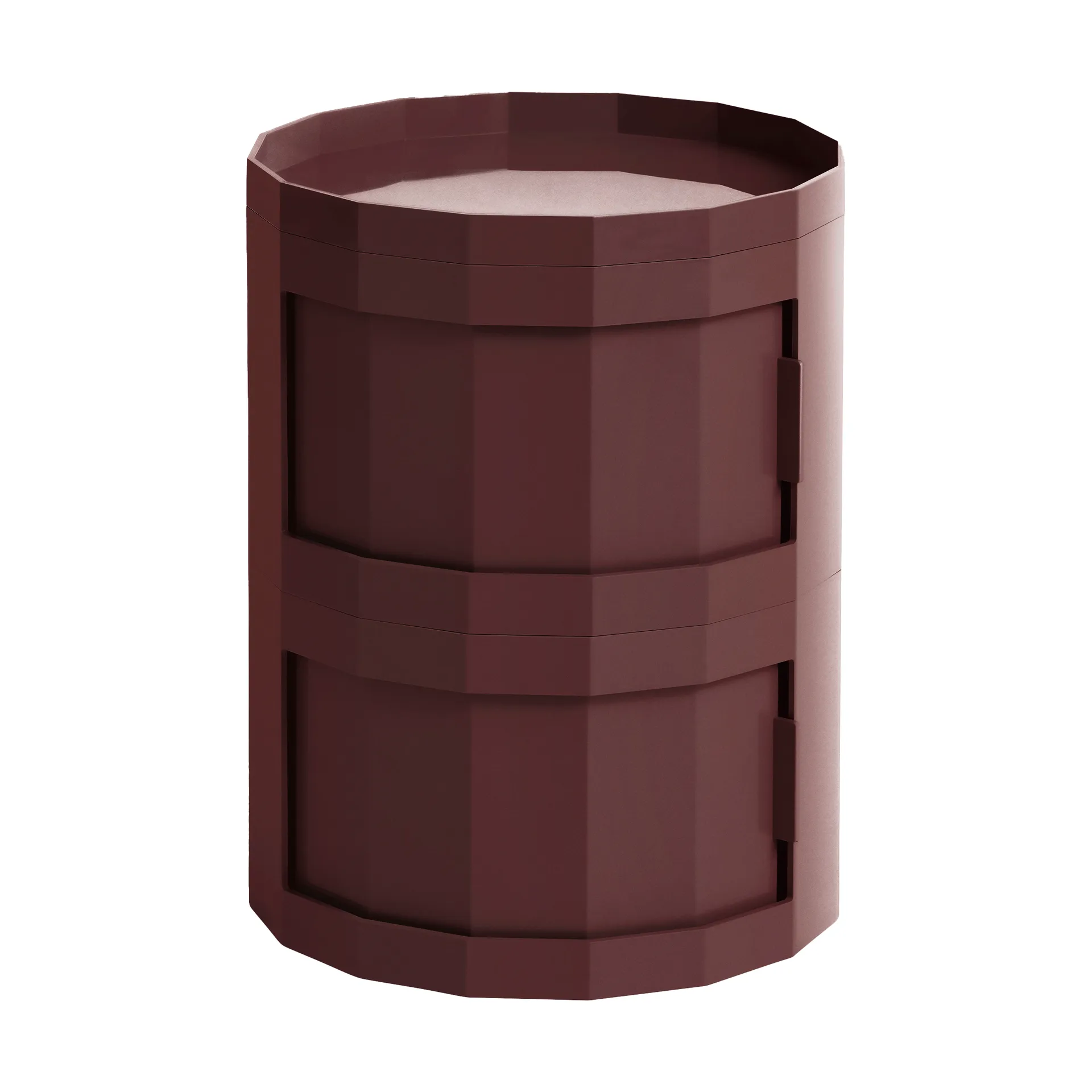 Stolik boczny Facet Cabinet 20, Burgundy HAY