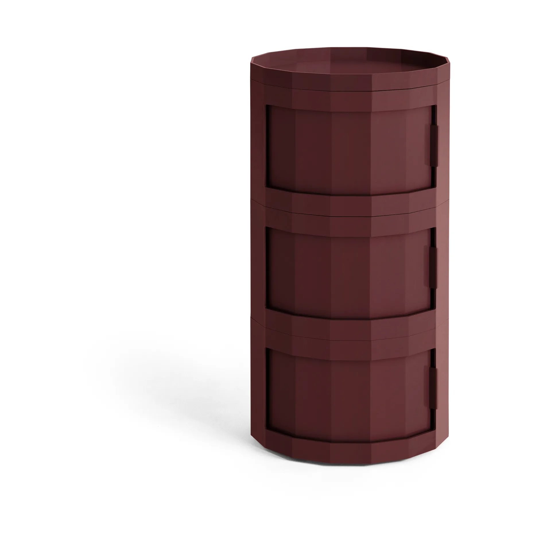 Stolik boczny Facet Cabinet 30, Burgundy HAY