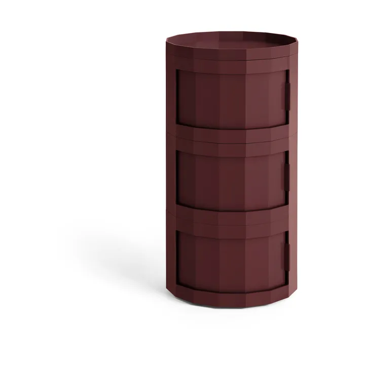 Stolik boczny Facet Cabinet 30 - Burgundy - HAY