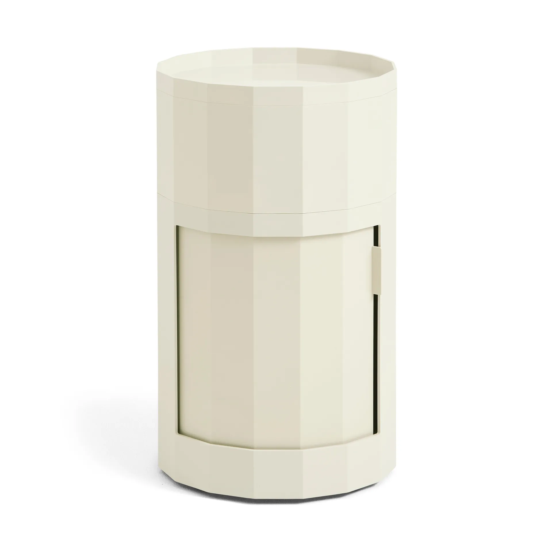 Stolik boczny Facet Cabinet high stopy/koła 66 cm, Eggshell HAY