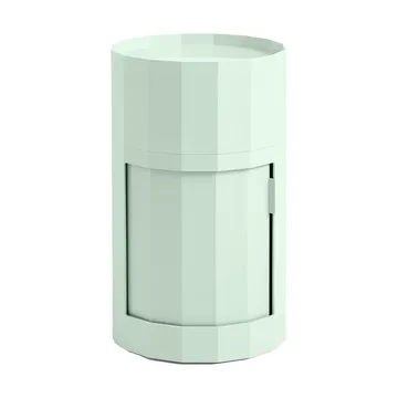 Stolik boczny Facet Cabinet high stopy/koła 66 cm - Soft mint - HAY