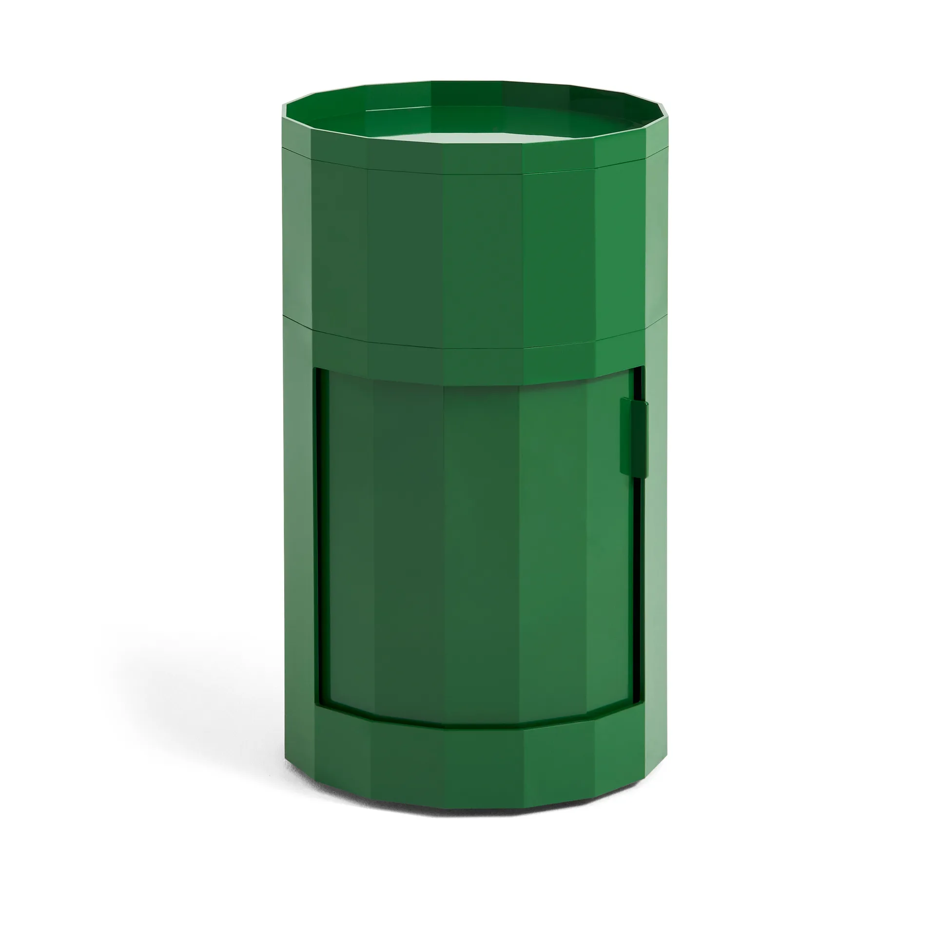 Stolik boczny Facet Cabinet high stopy/koła 66 cm, Spinach green HAY