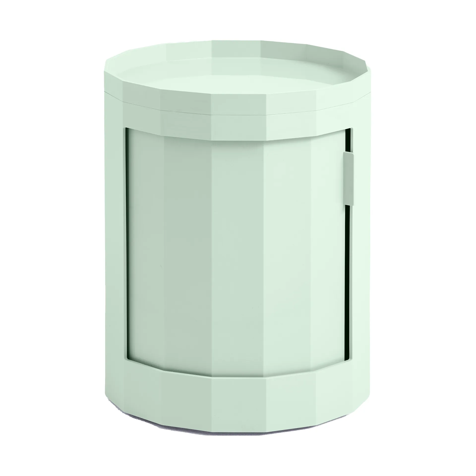 Stolik boczny Facet Cabinet low stopy/koła 49 cm, Soft mint HAY