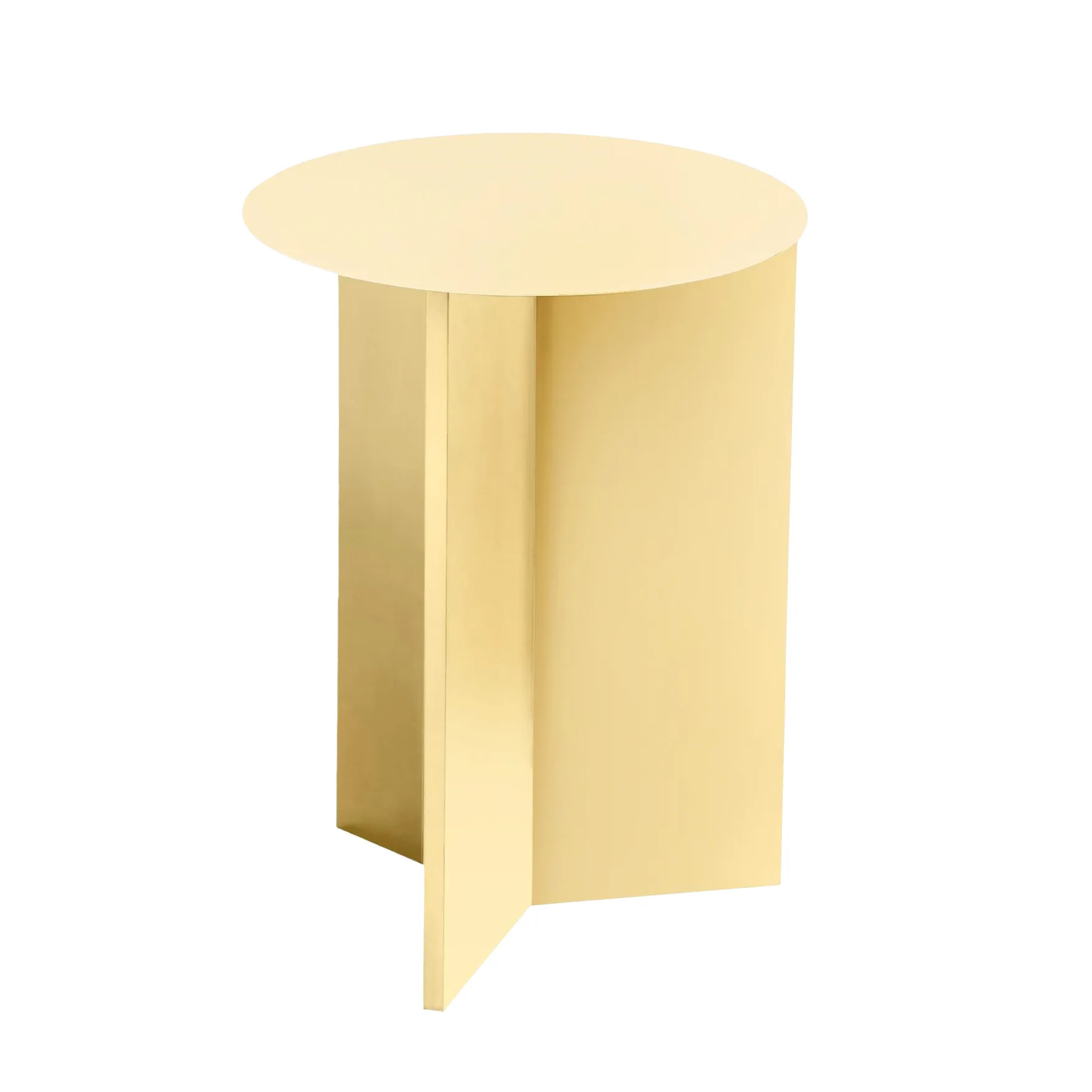 Stolik boczny Slit high Ø35 cm, Light yellow HAY