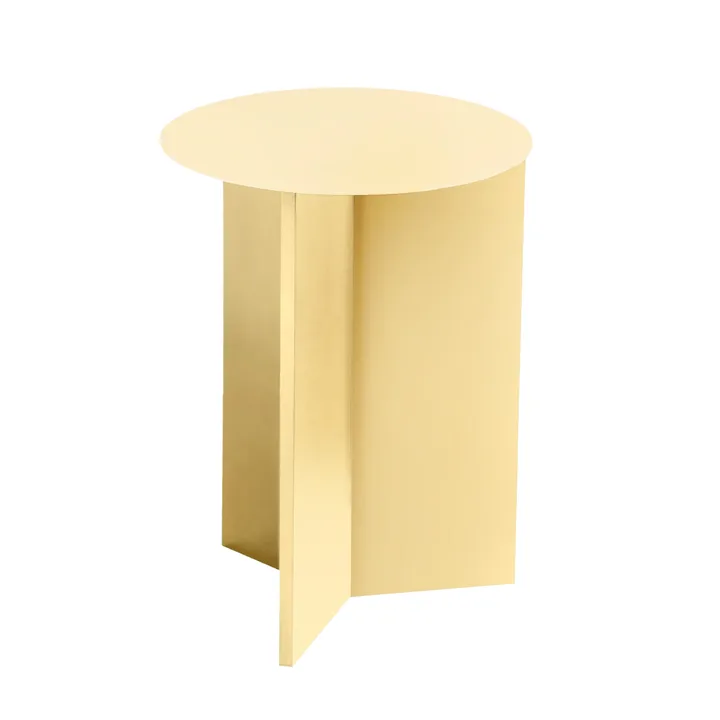 Stolik boczny Slit high Ø35 cm - Light yellow - HAY