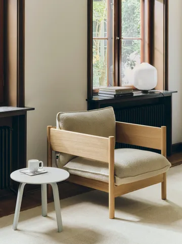 Stolik kawowy Bella - Eucalyptus water, Ø45x39 cm - HAY