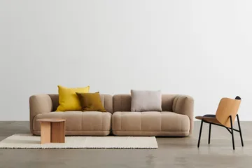 Stolik kawowy Slit Ø45 cm - Lacquered oak - HAY