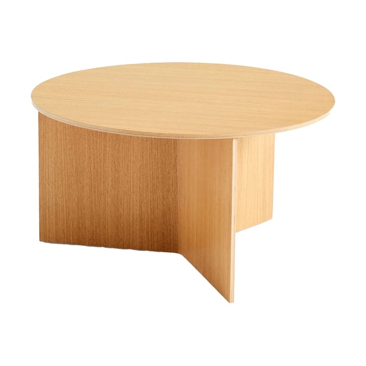 Stolik kawowy Slit Ø65 cm - Lacquered oak - HAY