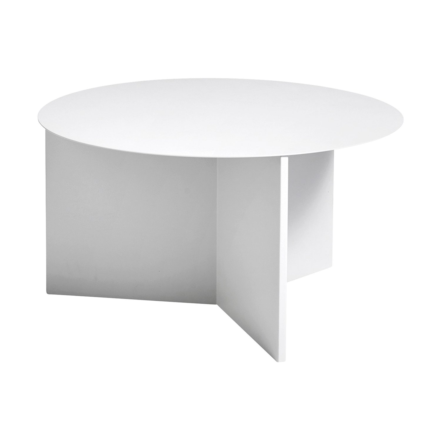 HAY Stolik kawowy Slit Ø65 cm White | Skandynawski Design | Stoliki kawowe | Biały