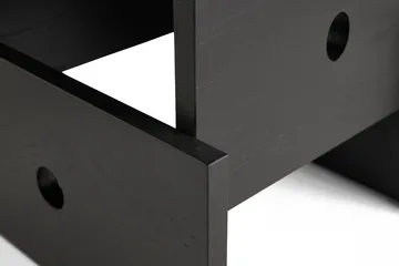 Stolik Wood Box - Dąb lakierowany na czarno - HAY