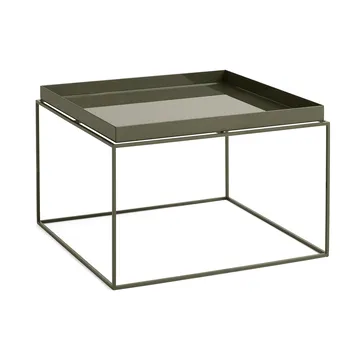 Stolik z tacą Tray Table medium - Olive green, 60x60x39 cm - HAY