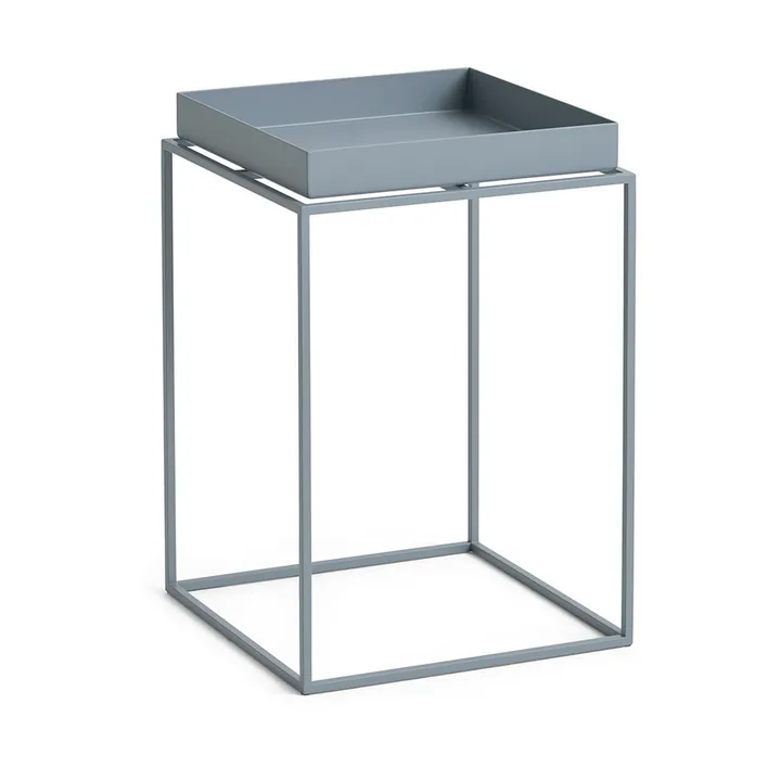 Stolik z tacą Tray Table medium - Pigeon blue, 30x30x44 cm - HAY