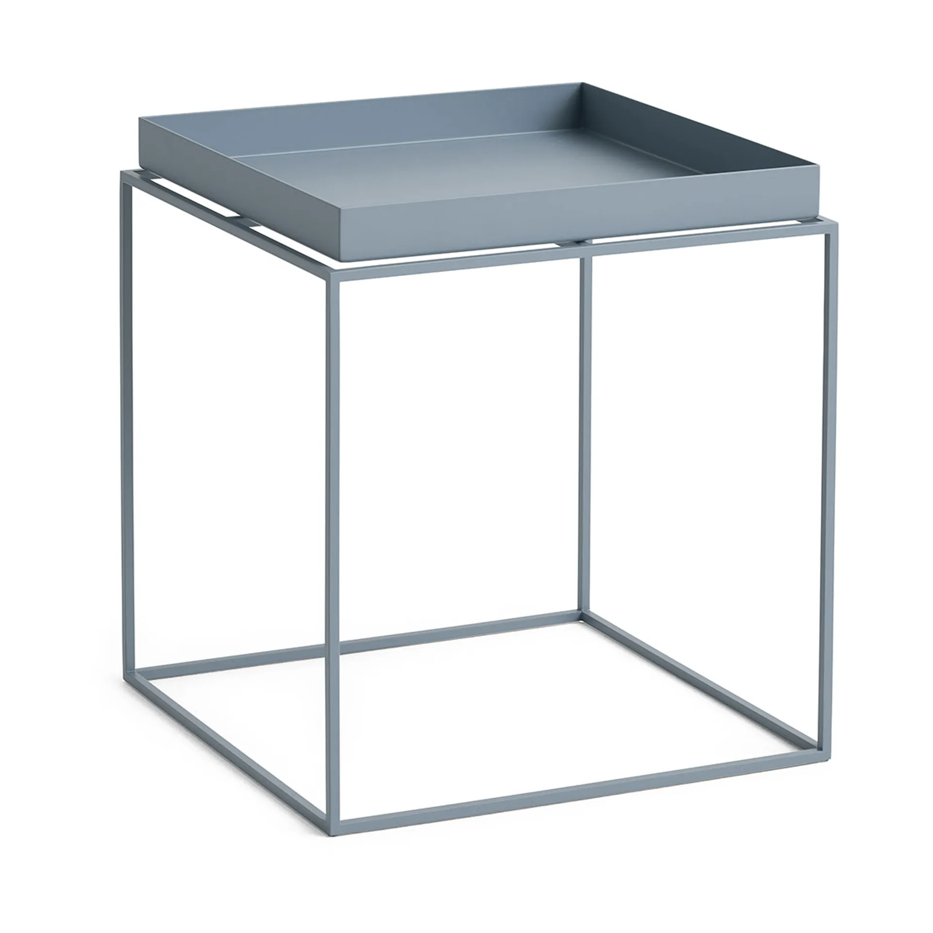 Stolik z tacą Tray Table medium, Pigeon blue, 40x40x44 cm HAY