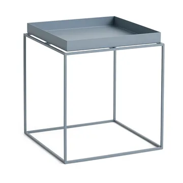 Stolik z tacą Tray Table medium - Pigeon blue, 40x40x44 cm - HAY