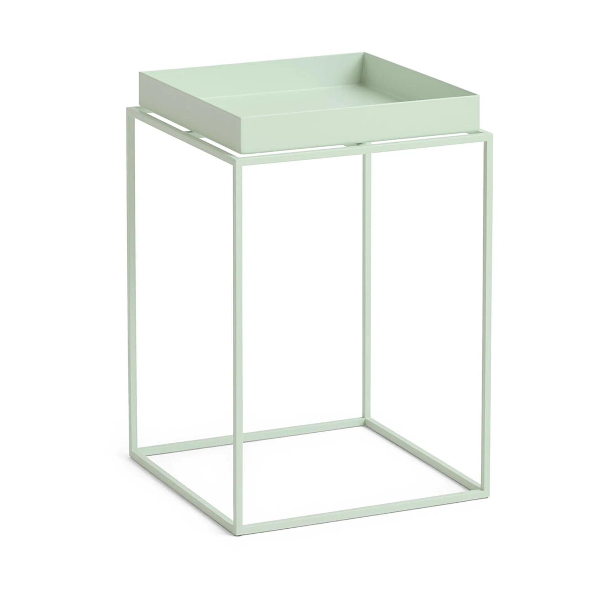 Stolik z tacą Tray Table medium, Soft mint, 30x30x44 cm HAY