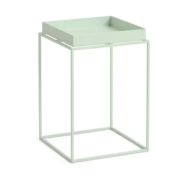 Stolik z tacą Tray Table medium - Soft mint, 30x30x44 cm - HAY