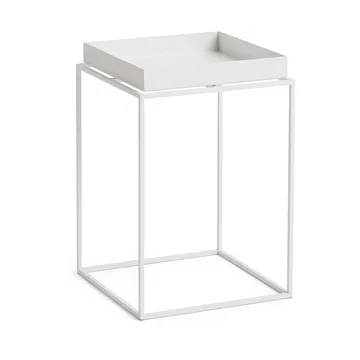 Stolik z tacą Tray Table medium - White, 30x30x44 cm - HAY