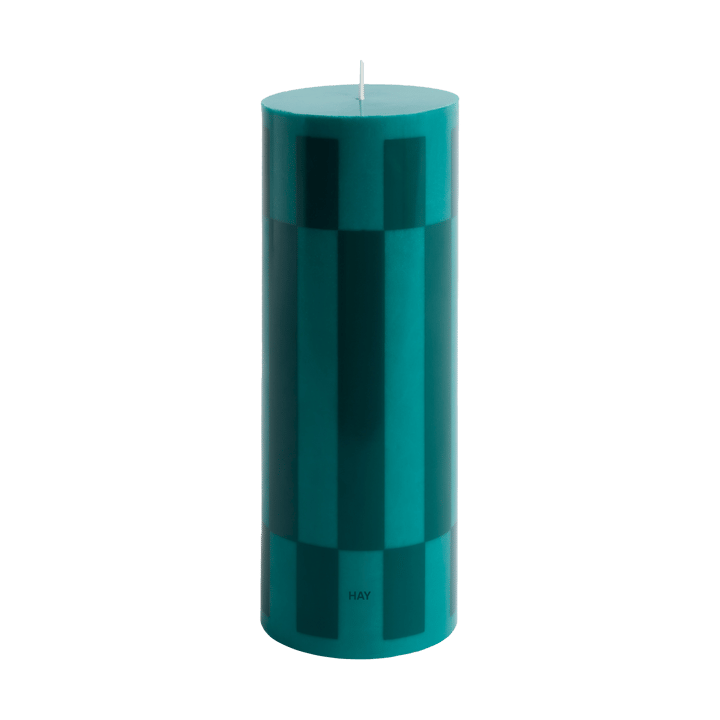 Świeca Column Candle large 25 cm - Green-dark green - HAY