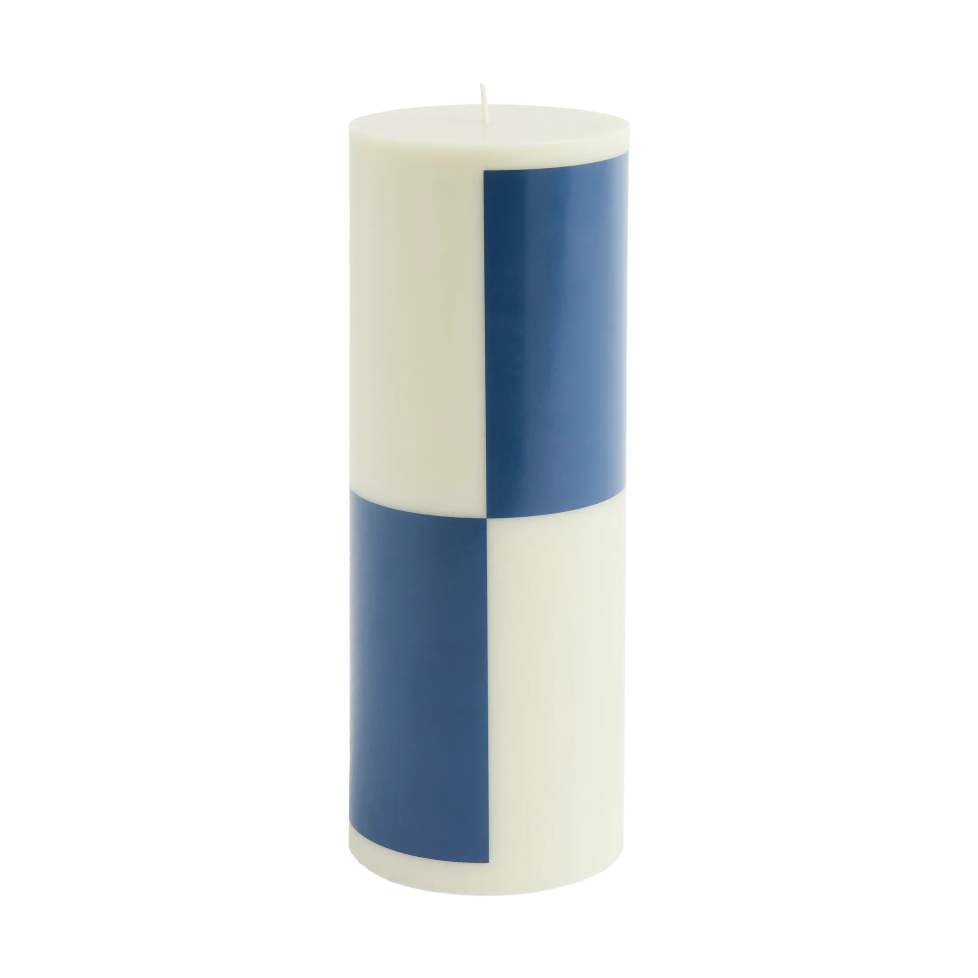 Świeca Column Candle large 25 cm, Milky green-dark blue HAY
