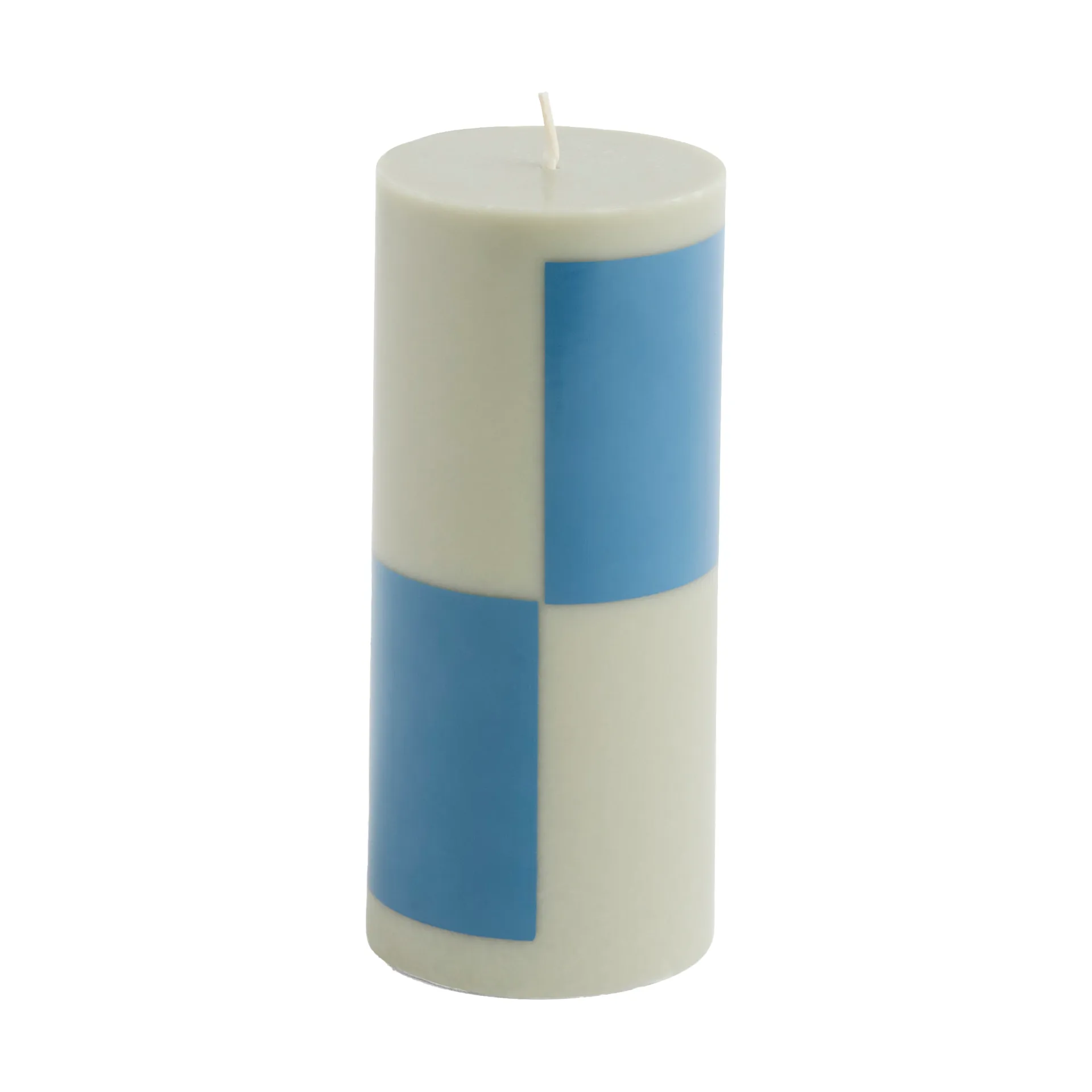 Świeca Column Candle small 15 cm, Grey-blue HAY
