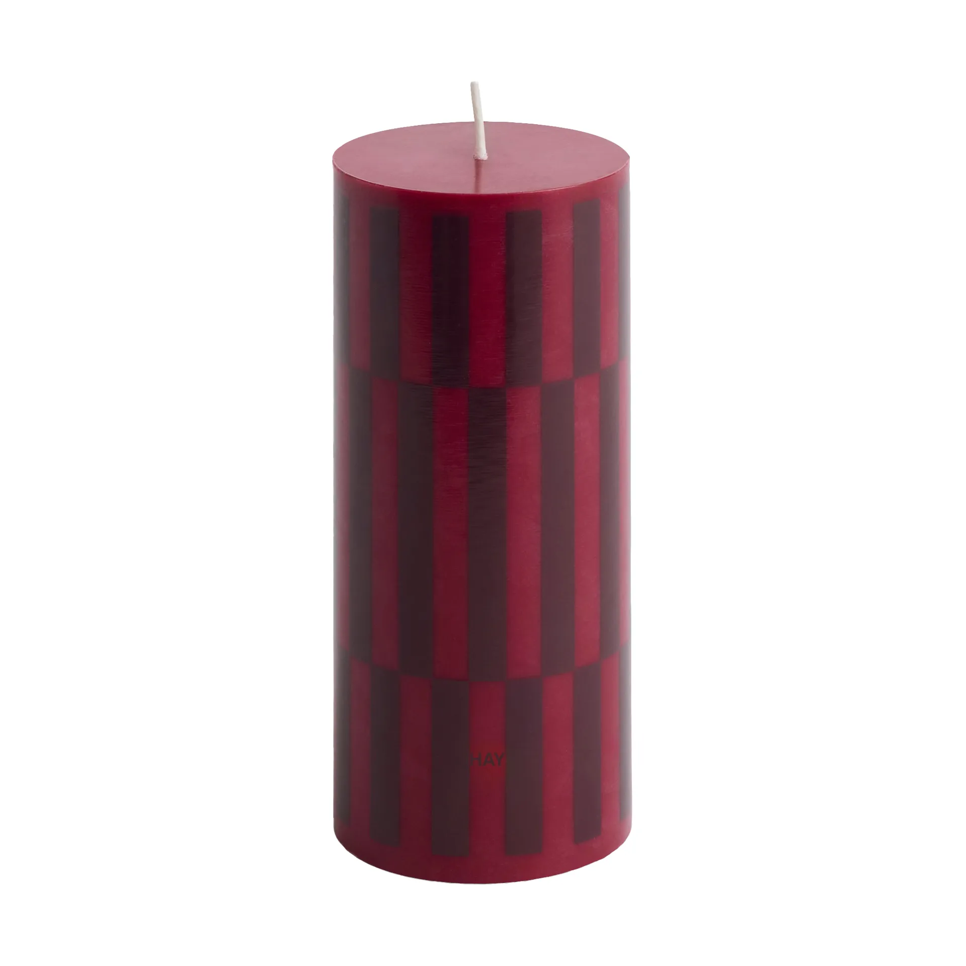 Świeca Column Candle small 15 cm, Wine-bordeaux HAY