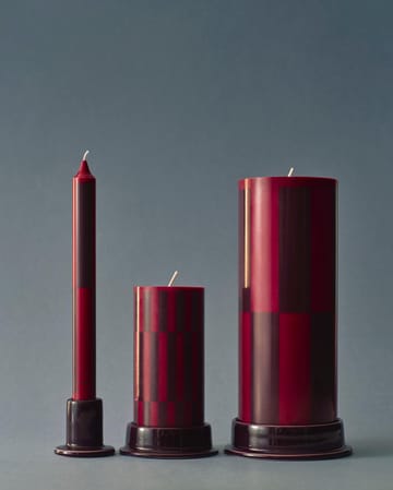 Świeca Column Candle small 15 cm - Wine-bordeaux - HAY