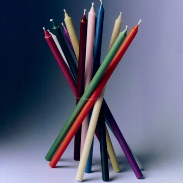 Świeczki Slim, 12‑szt. - Multi - HAY