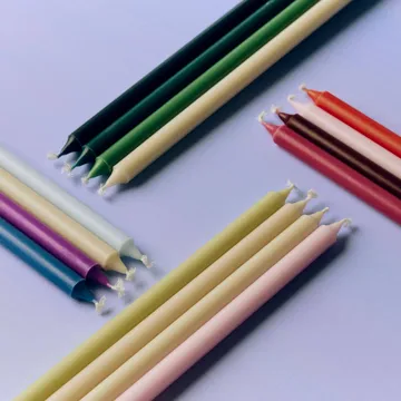 Świeczki Slim, 12‑szt. - Multi - HAY