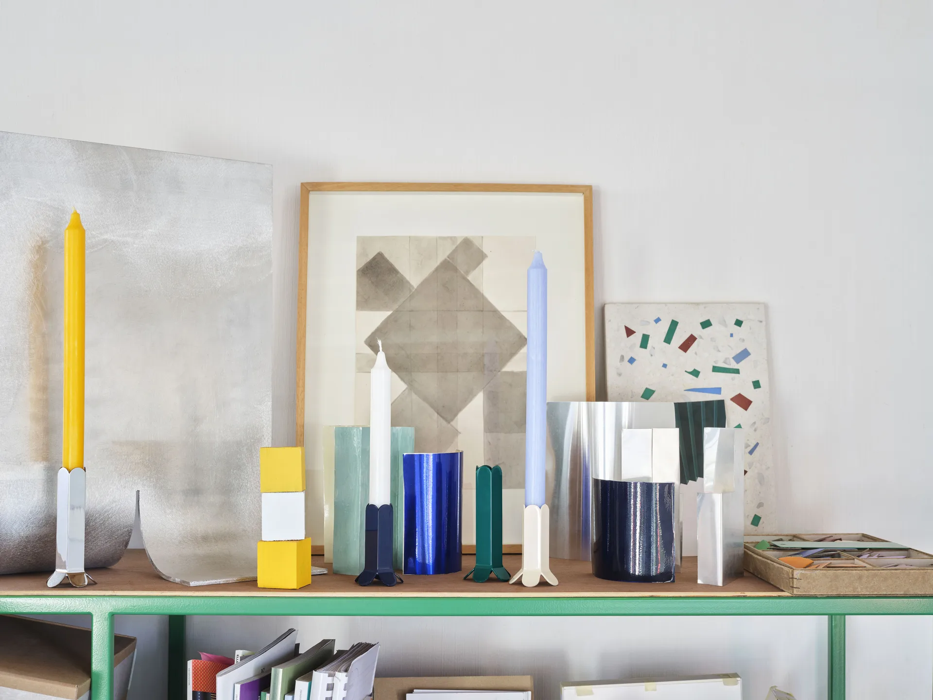 Świecznik Arcs 9 cm, Ciemnoniebieski HAY