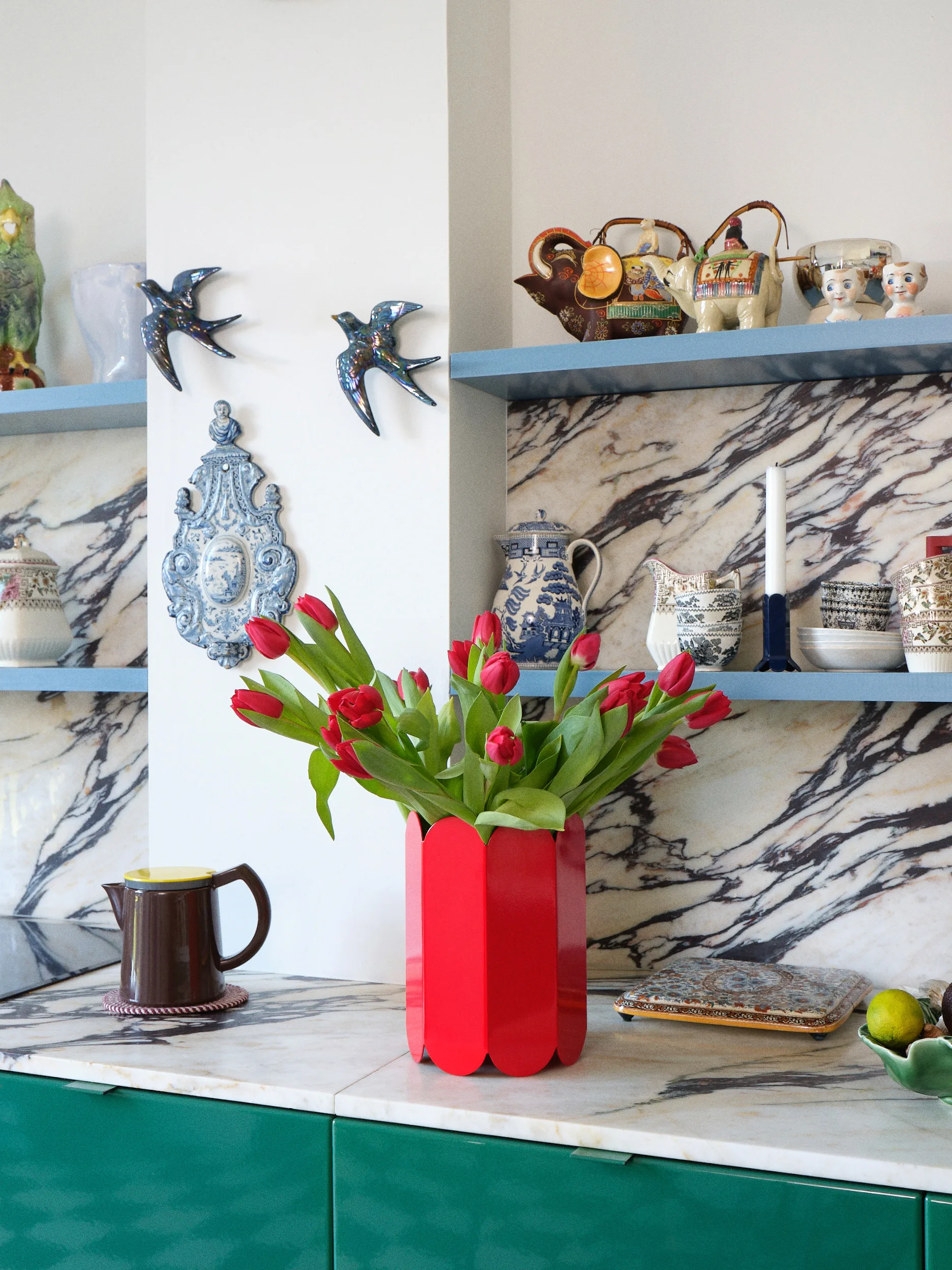 Świecznik Arcs 9 cm, Ciemnoniebieski HAY