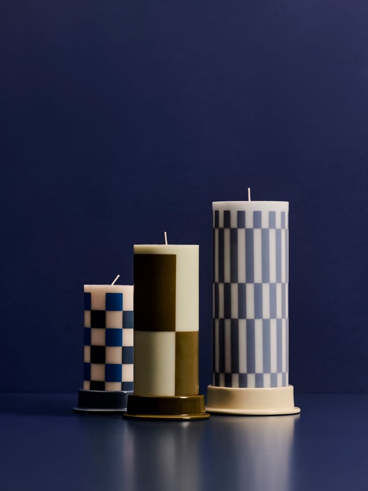 Świecznik Column Candleholder L 12,8 cm, Lime white HAY