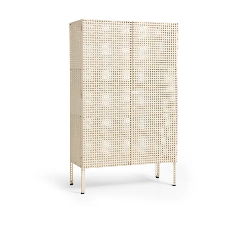 Szafka Perforated Cabinet large - Eggshell - HAY