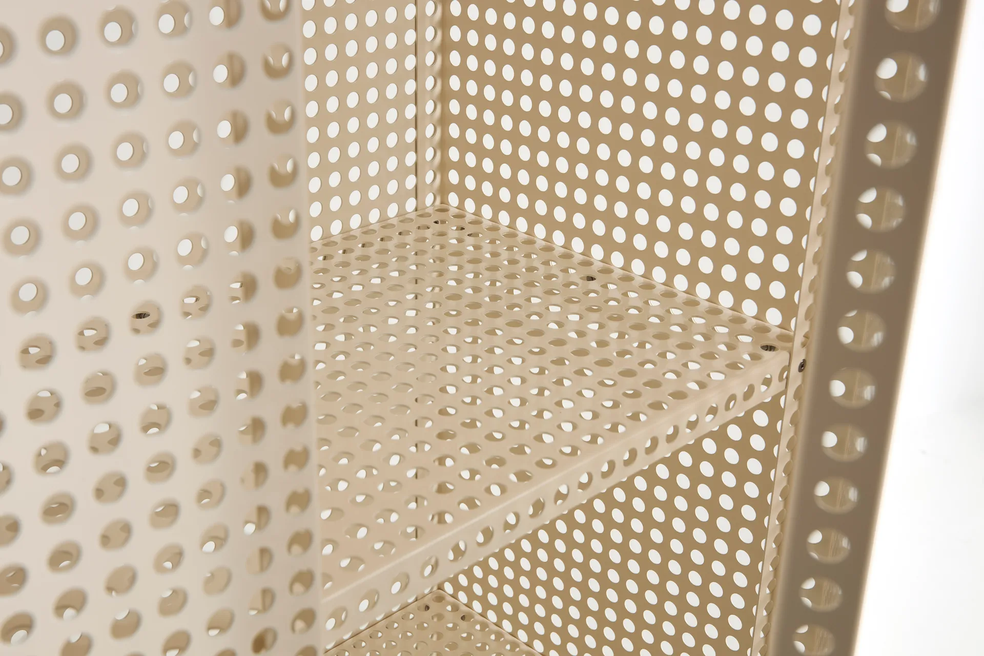 Szafka Perforated Cabinet large, Eggshell HAY