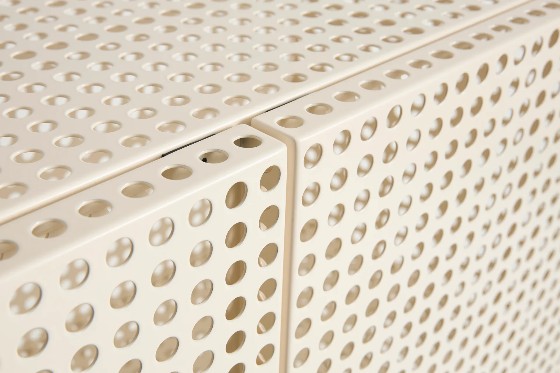Szafka Perforated Cabinet large, Eggshell HAY
