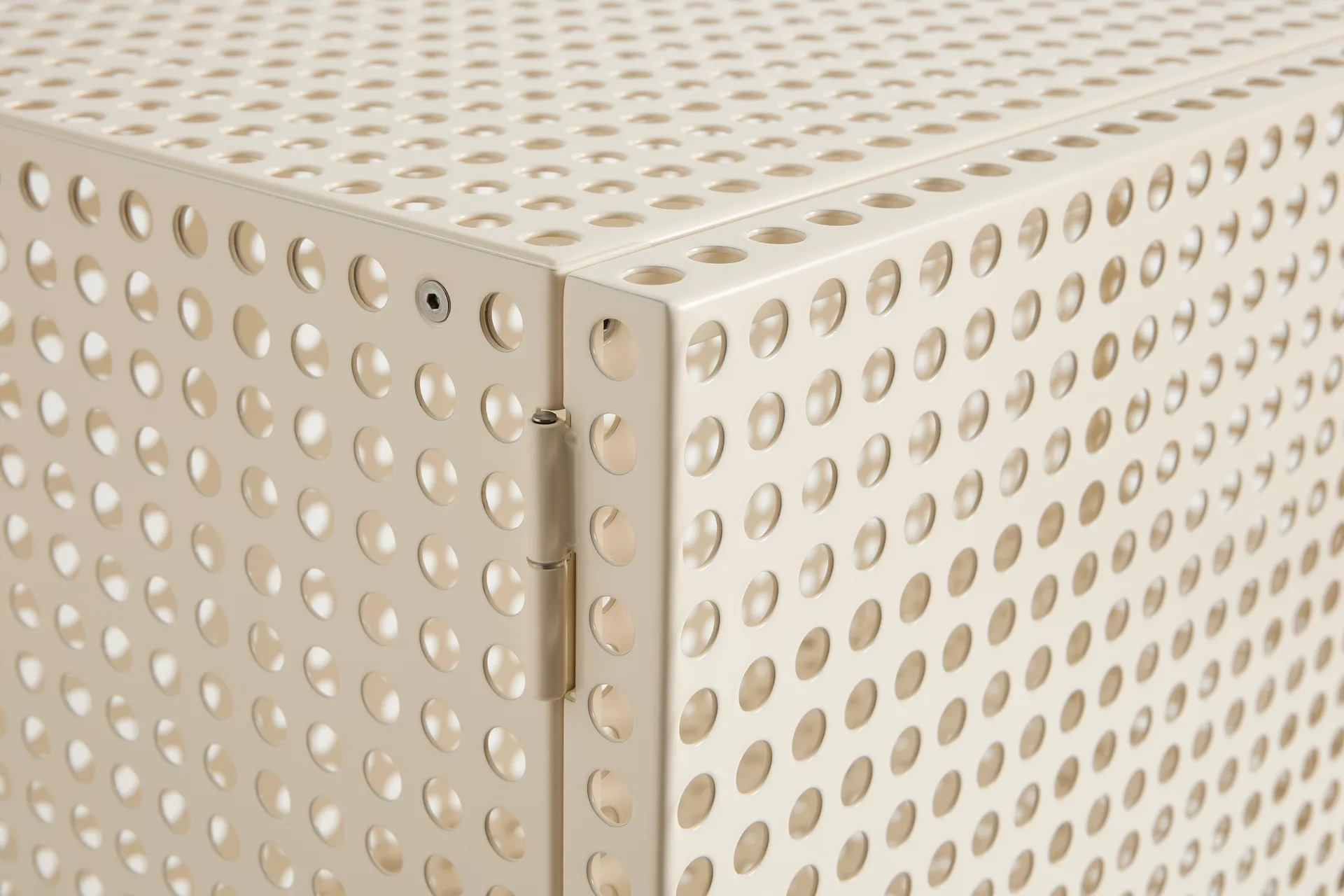 Szafka Perforated Cabinet large, Eggshell HAY