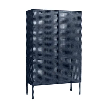Szafka Perforated Cabinet large - Steel blue - HAY