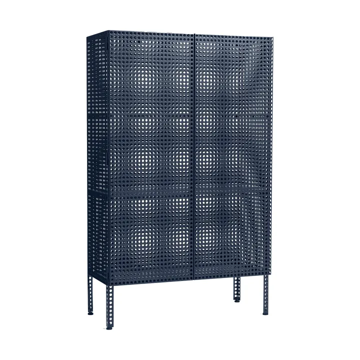 Szafka Perforated Cabinet large - Steel blue - HAY