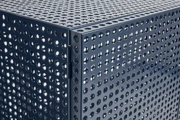 Szafka Perforated Cabinet large - Steel blue - HAY