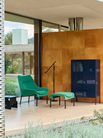 Szafka Perforated Cabinet large - Steel blue - HAY