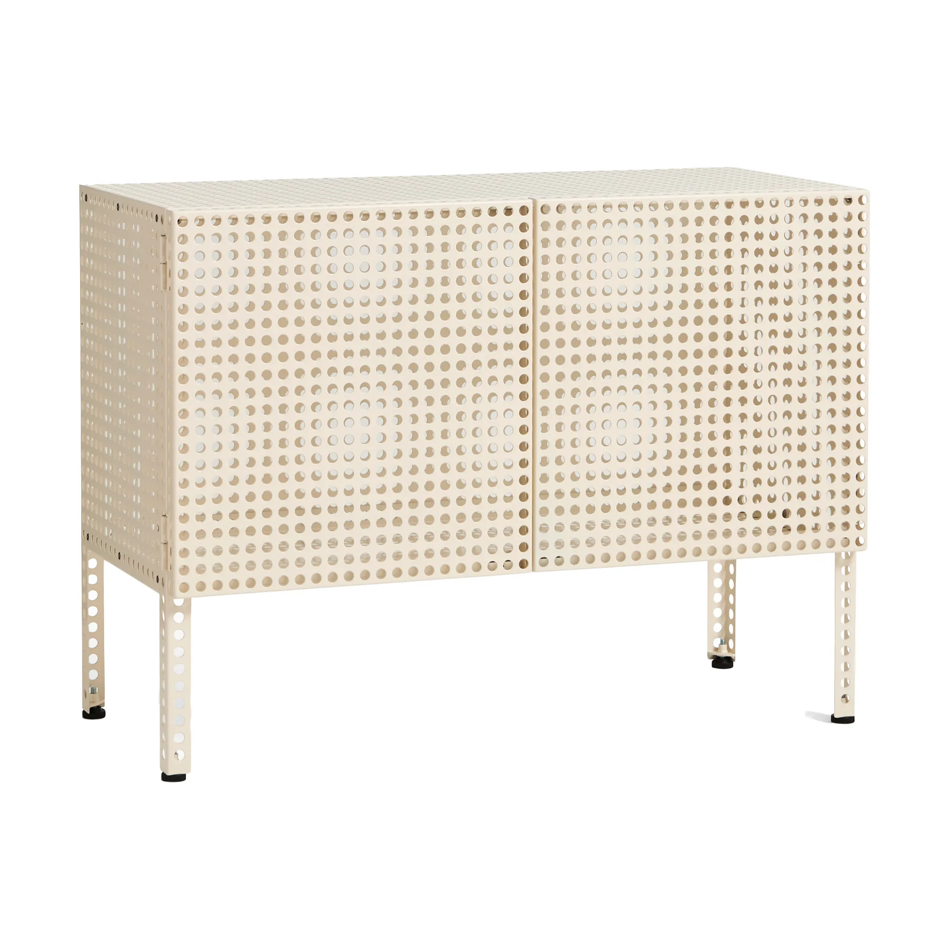 Szafka Perforated Cabinet small, Eggshell HAY