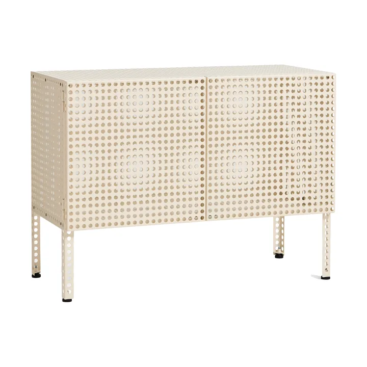 Szafka Perforated Cabinet small - Eggshell - HAY
