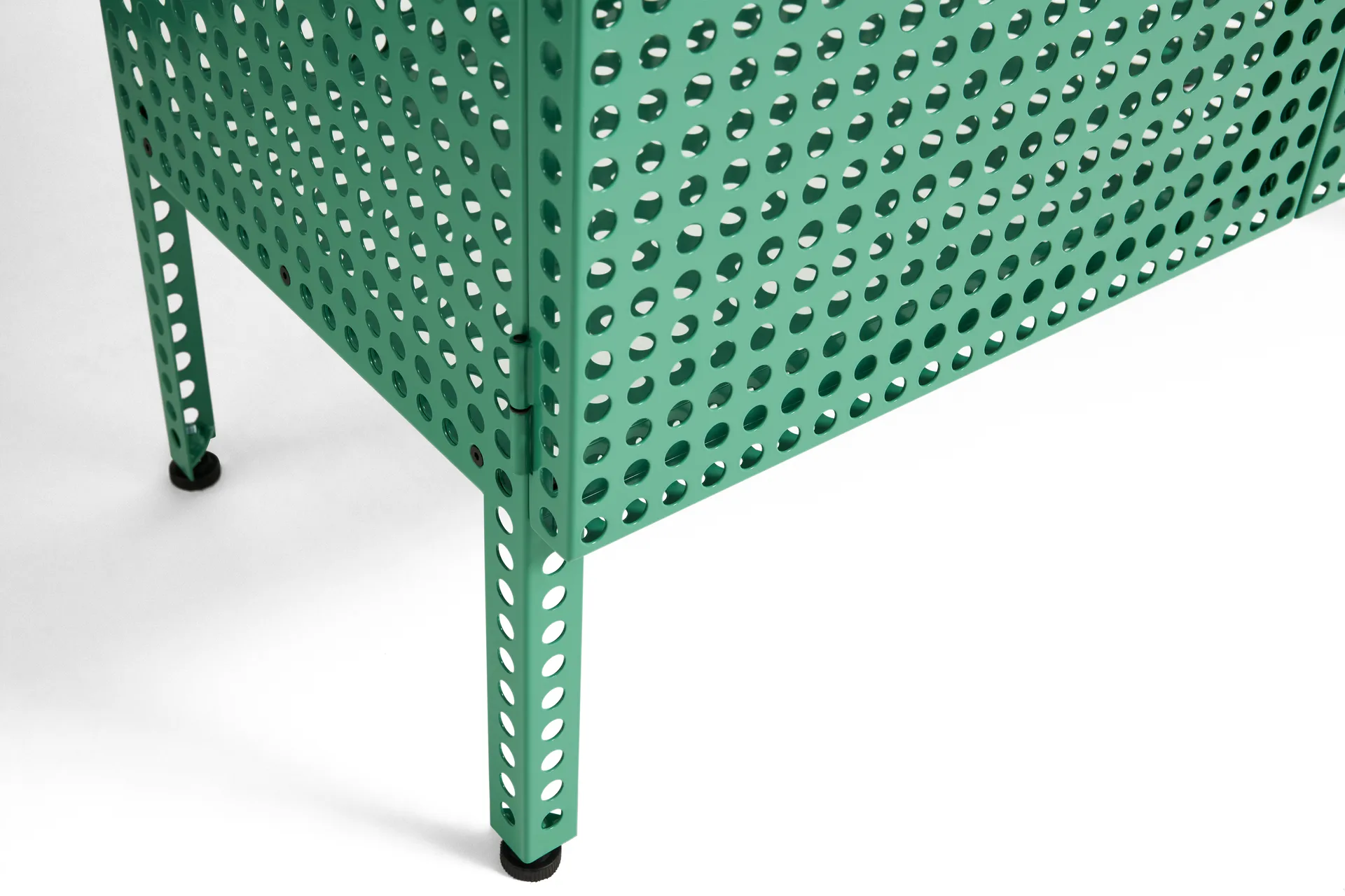 Szafka Perforated Cabinet small, Soft jade HAY