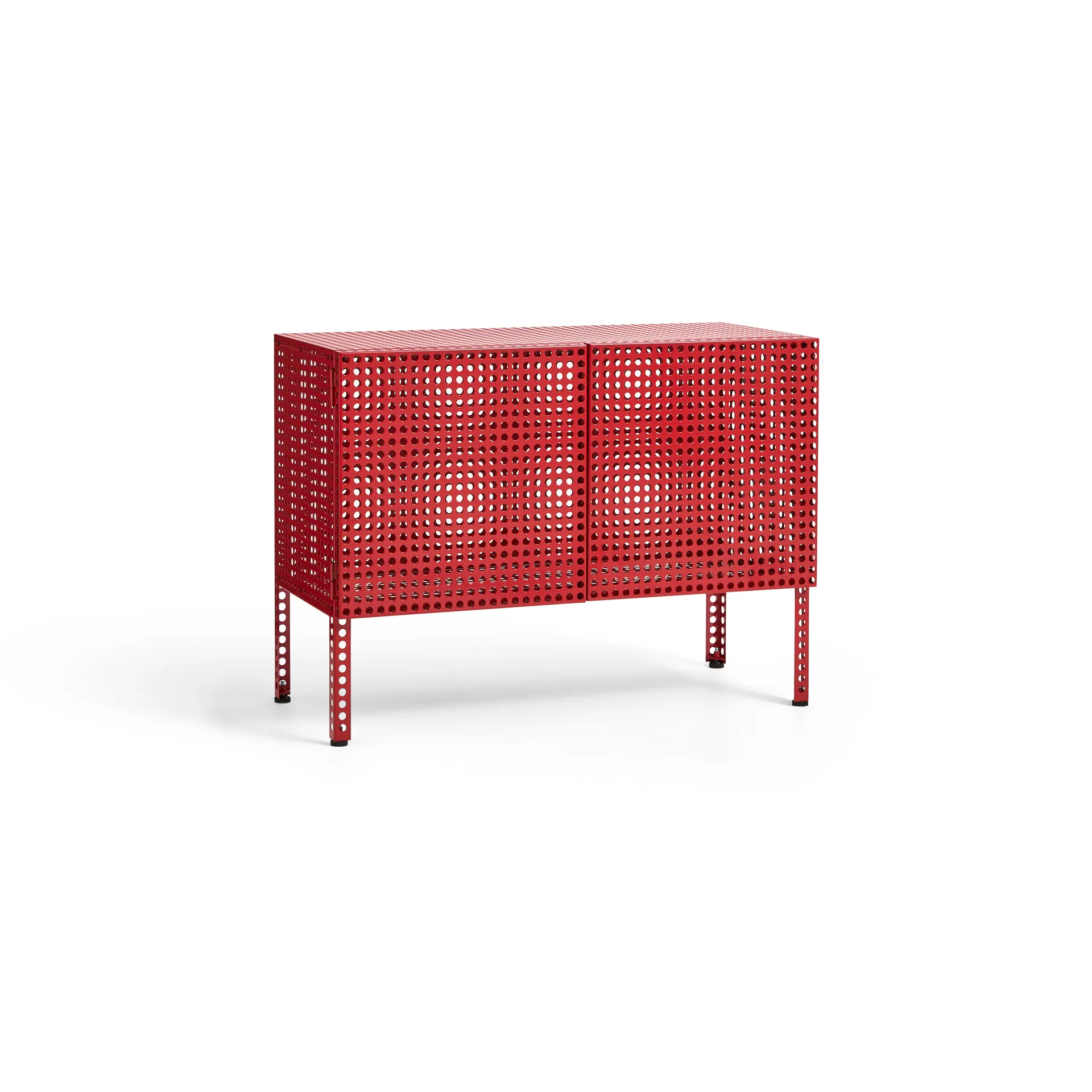 Szafka Perforated Cabinet small, Wine red HAY