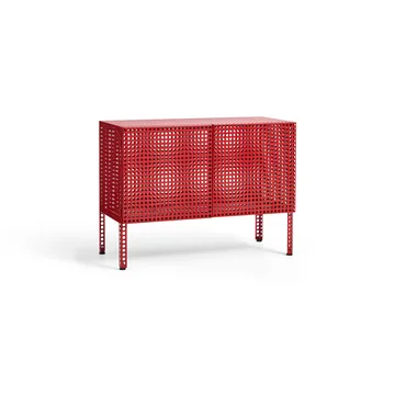 Szafka Perforated Cabinet small - Wine red - HAY