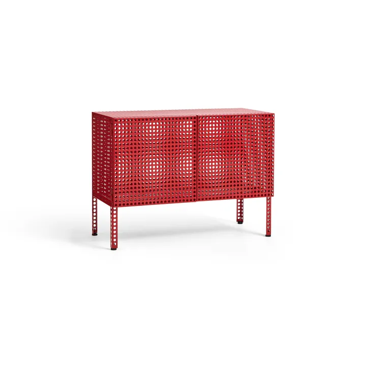 Szafka Perforated Cabinet small - Wine red - HAY
