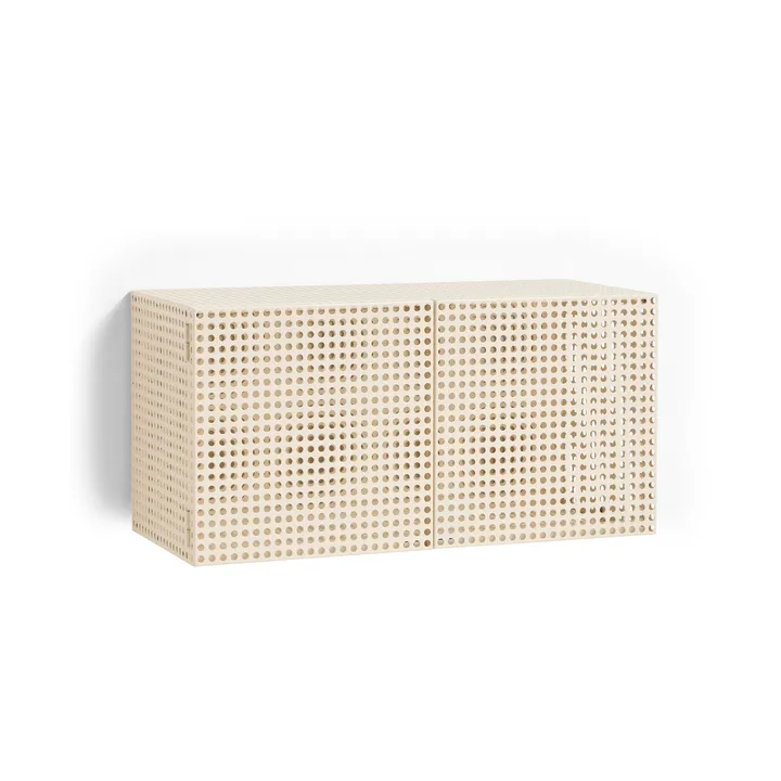 Szafka ścienna Perforated Cabinet small - Eggshell - HAY