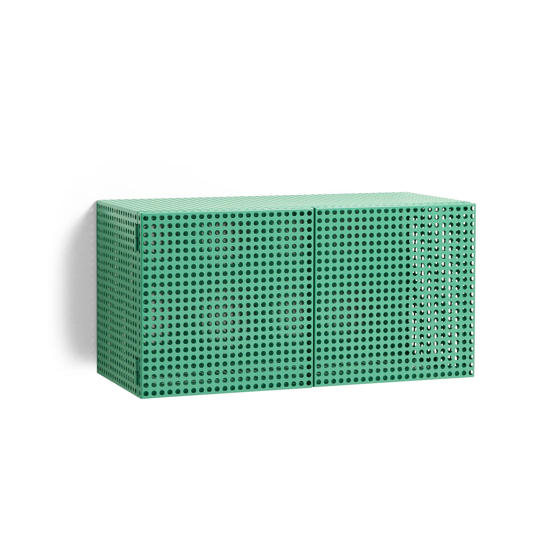 Szafka ścienna Perforated Cabinet small, Soft jade HAY