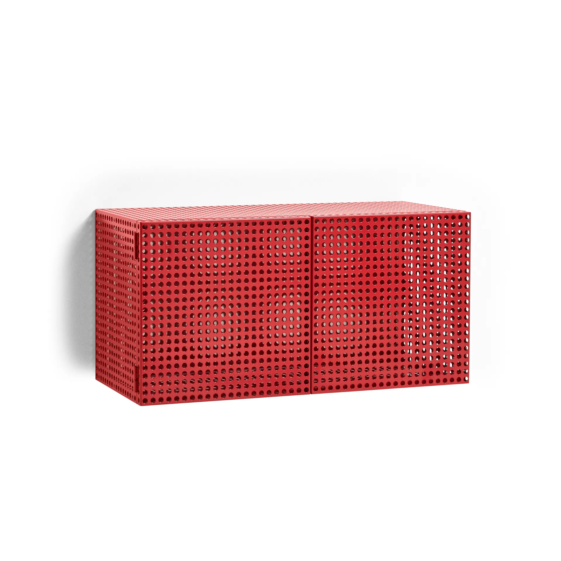 Szafka ścienna Perforated Cabinet small, Wine red HAY